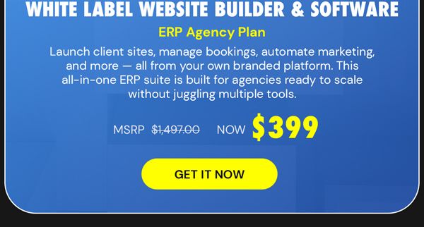 Sellful - White Label Website Builder & Software: ERP Agency Plan