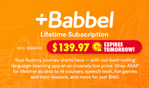 Babbel Language Learning: Lifetime Subscription (All Languages)