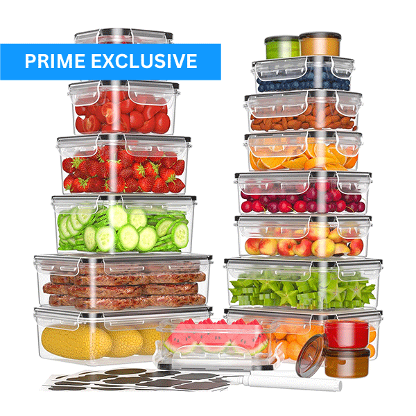 18 Pack Food Storage Containers with Lids
