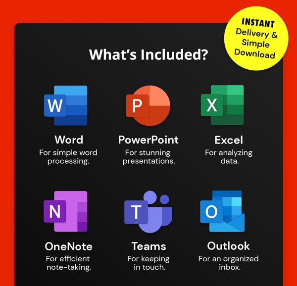 Microsoft Office Professional 2021 for Windows: Lifetime License