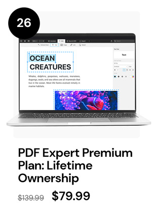 PDF Expert Premium Plan: Lifetime Ownership