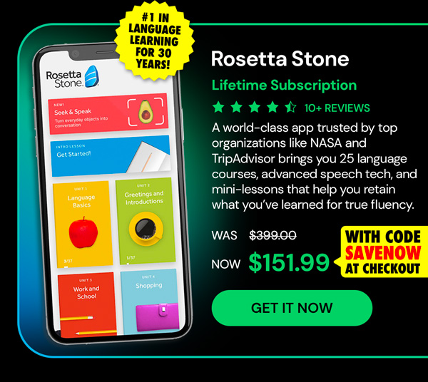 Rosetta Stone: Lifetime Subscription (All Languages)