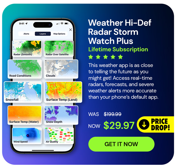 Weather Hi-Def Radar Storm Watch Plus: Lifetime Subscription