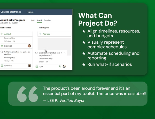 Microsoft Project 2021 Professional: Lifetime License for Windows