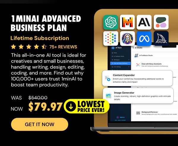 1minAI Advanced Business Plan Lifetime Subscription
