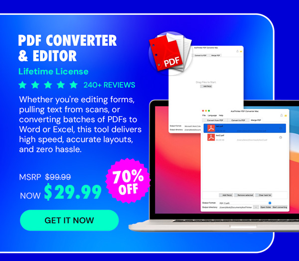 PDF Converter & Editor: Lifetime License