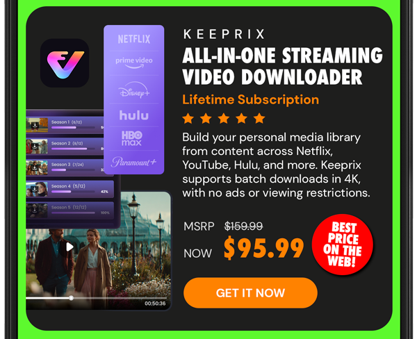 Keeprix All-in-One Streaming Video Downloader: Lifetime Subscription