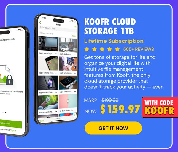 Koofr Cloud Storage: Lifetime Subscription (1TB)