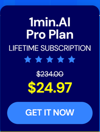 1minAI: Lifetime Subscription
