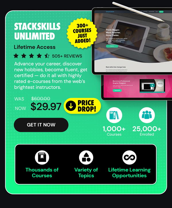 StackSkills Unlimited: Lifetime Access