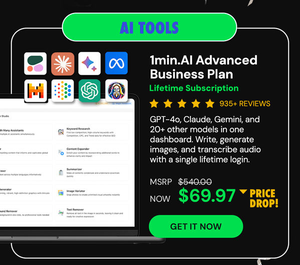1minAI Advanced Business Plan Lifetime Subscription