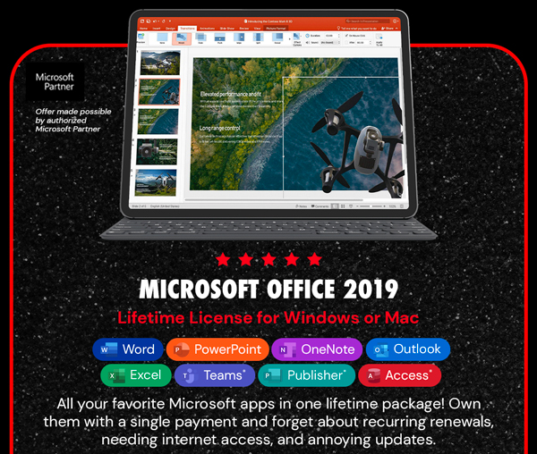 Microsoft Office 2019 for Windows or Mac