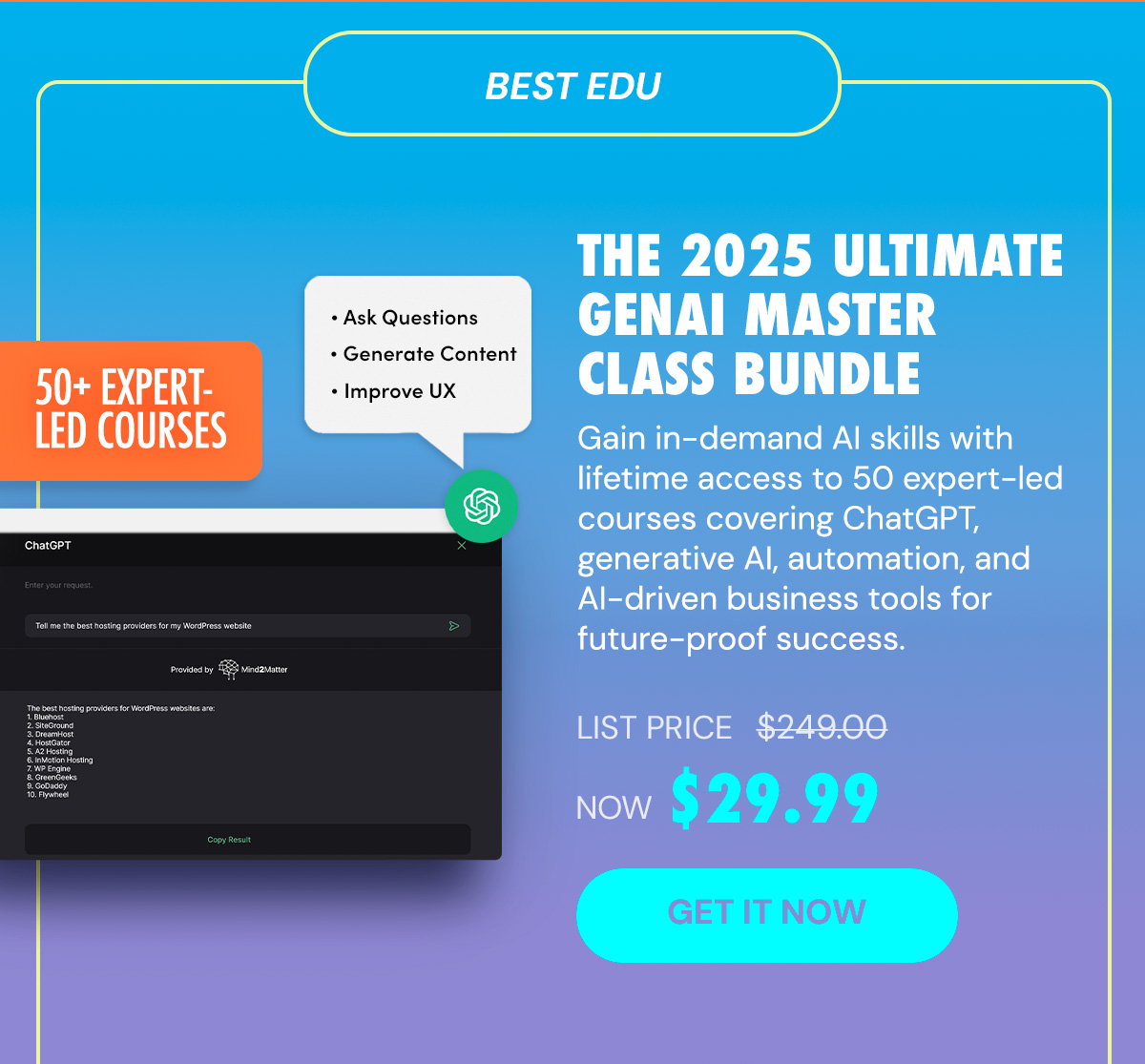 The 2025 Ultimate GenAI Masterclass Bundle