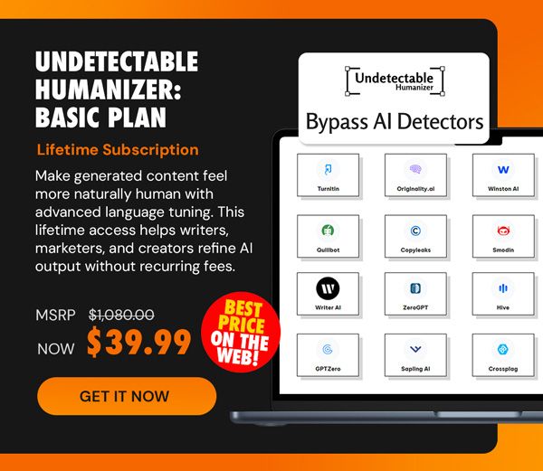 Undetectable Humanizer Basic Plan: Lifetime Subscriptions