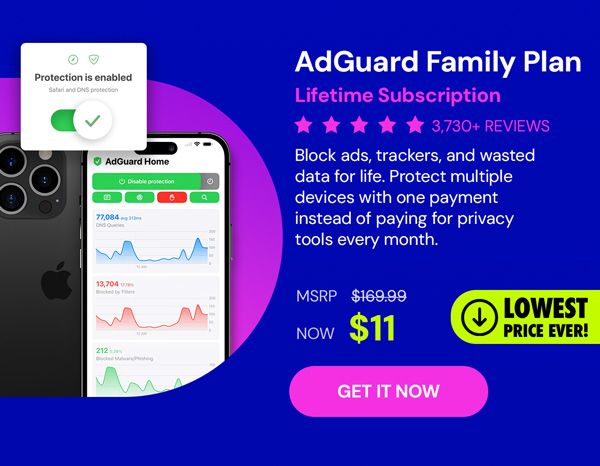 AdGuard Family Plan: Lifetime Subscription