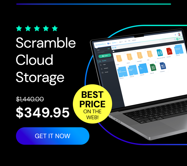Scramble Cloud Storage Lifetime Subscription (20TB)