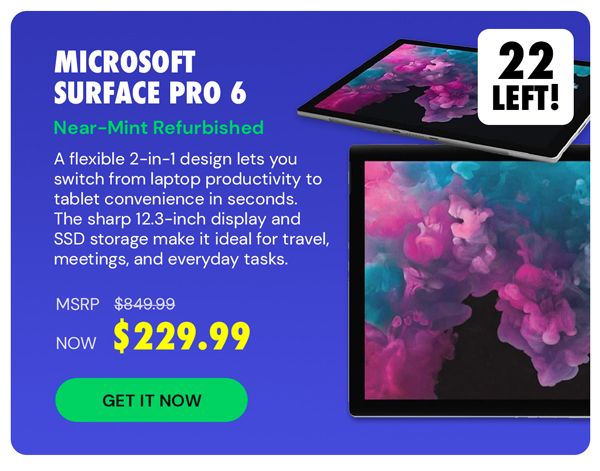 Microsoft Surface Pro 6 (2018) 12.3