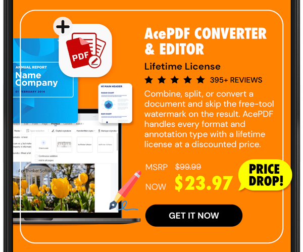 AcePDF Converter & Editor: Lifetime License