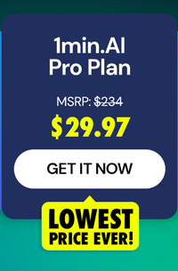 1minAI: Lifetime Subscription