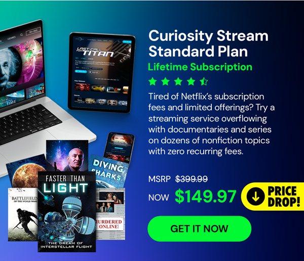 Curiosity Stream Standard Plan: Lifetime Subscription