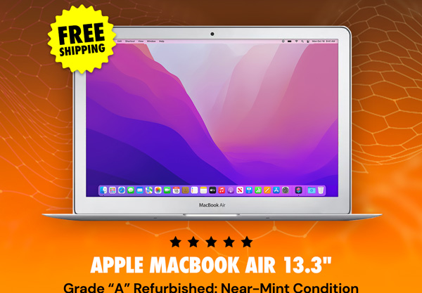 Apple MacBook Air 13.3" (2017) 1.8GHz i5 Core 8GB RAM 128GB - Silver (Refurbished)