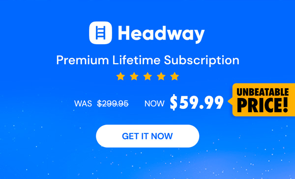 Headway Premium: Lifetime Subscription