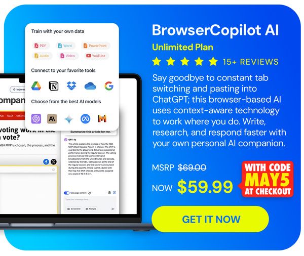 BrowserCopilot AI - Unlimited (Unlimited queries/month): Lifetime Subscription