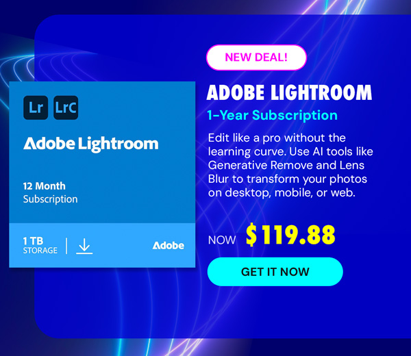 Adobe Lightroom: 1-Year Subscription