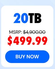 Internxt Cloud Storage Lifetime Subscription: 20TB Plan