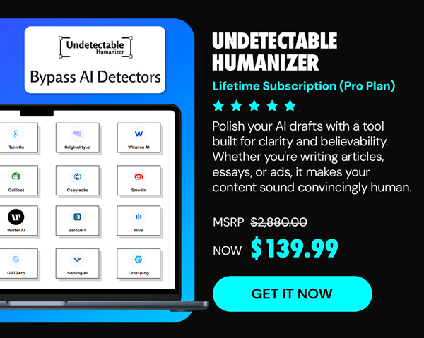 Undetectable Humanizer: Lifetime Subscription (Pro Plan)