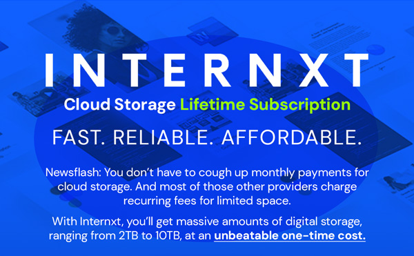 Internxt Cloud Storage Lifetime Subscription: 10TB Plan