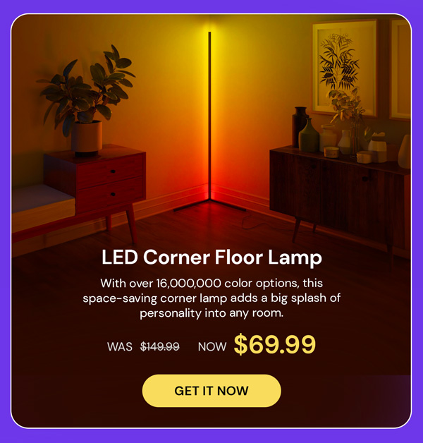 Lamp Depot Minimalist LED Corner Floor Lamp