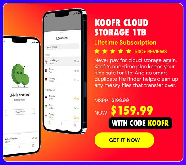 Koofr Cloud Storage: Lifetime Subscription (1TB)