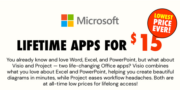 Microsoft Visio or Project 2021 for Windows | Lifetime License