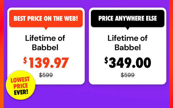 Babbel Language Learning: Lifetime Subscription (All Languages)