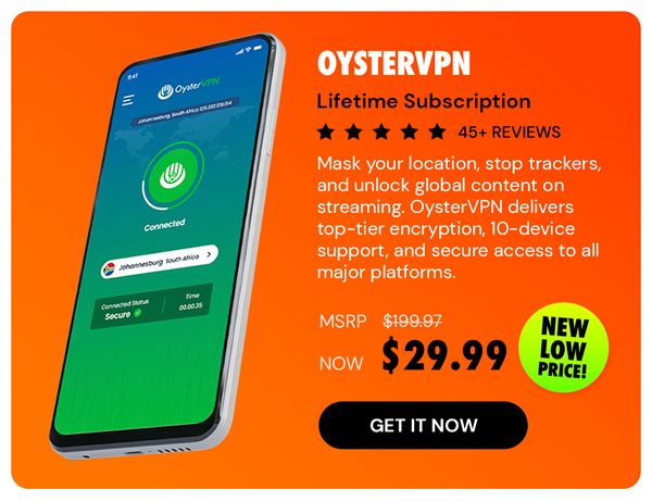 OysterVPN Lifetime Subscription