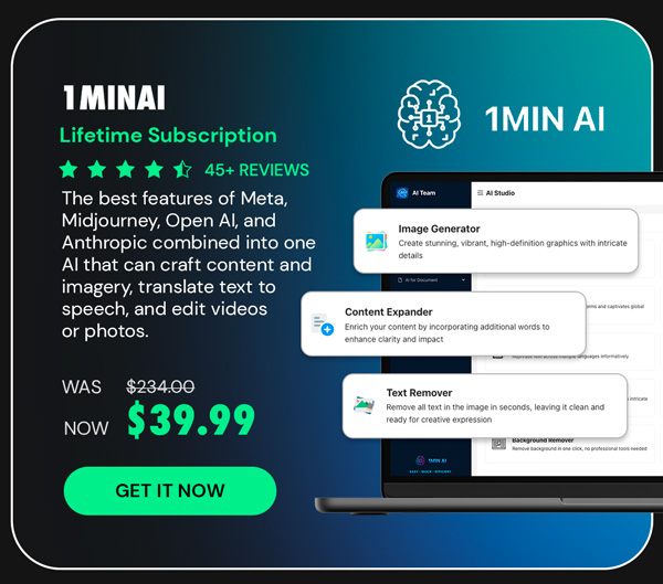 1minAI: Lifetime Subscription