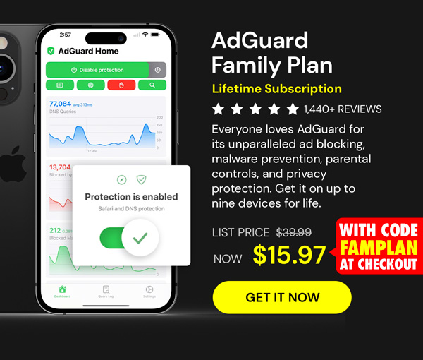 AdGuard Family Plan: Lifetime Subscription