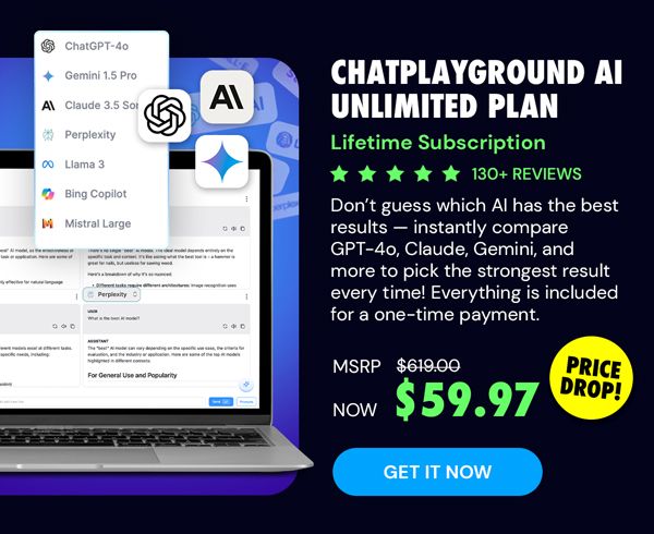 ChatPlayground AI: Lifetime Subscription (Unlimited Plan)