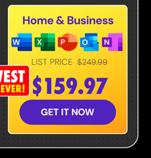Microsoft Office 2024 Home & Business for Mac or PC Lifetime License