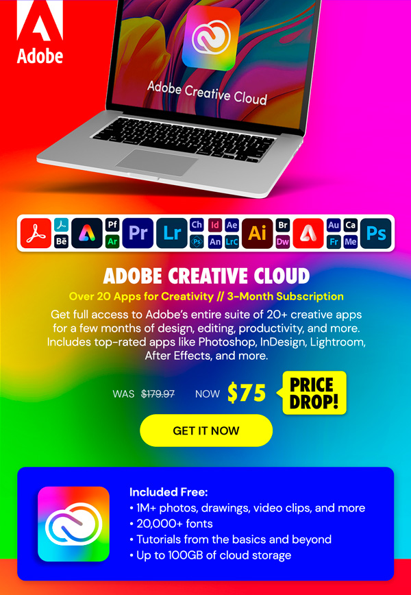 Adobe Creative Cloud - All Apps: 3-Month Subscription