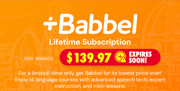 Babbel Language Learning: Lifetime Subscription (All Languages)