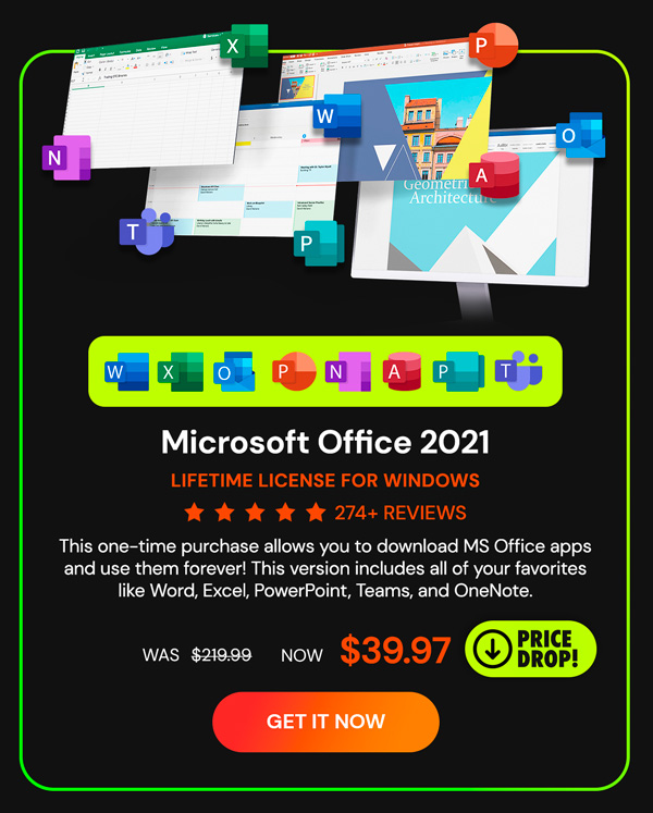 Microsoft Office Professional 2021 for Windows: Lifetime License