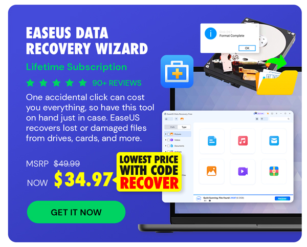 EaseUS Data Recovery Wizard: Lifetime Subscription