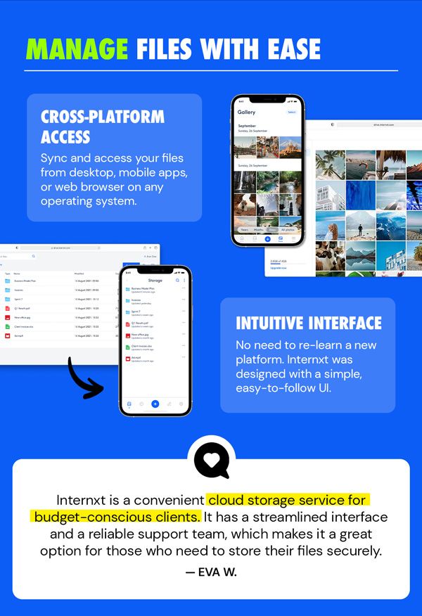 Internxt Cloud Storage Lifetime Subscription: 2TB to 100TB Plans
