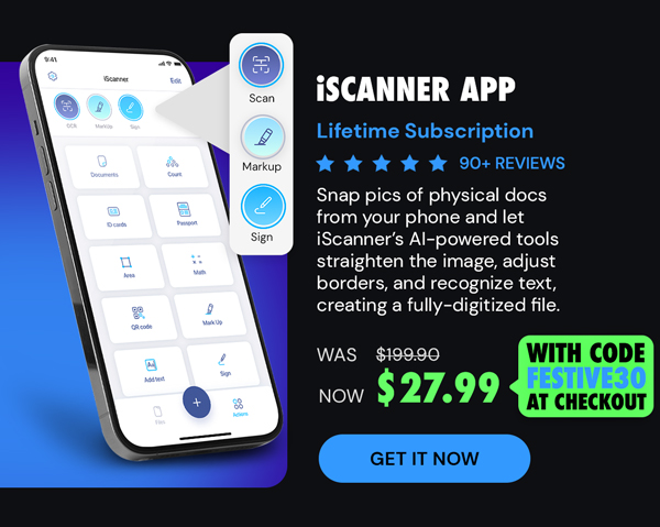 iScanner App: Lifetime Subscription