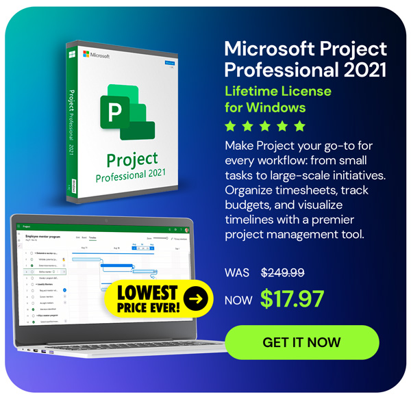 Microsoft Project Professional 2021 for Windows