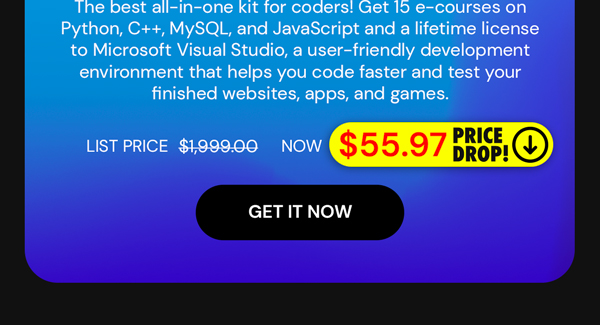 Microsoft Visual Studio Professional 2022 + The Premium Learn to Code Certification Bundle