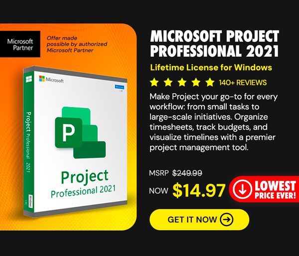 Microsoft Project 2021 Professional: Lifetime License for Windows