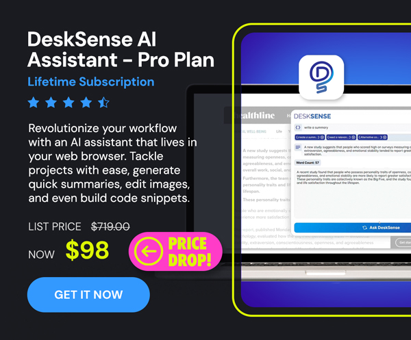 DeskSense AI Assistant - Pro Plan: Lifetime Subscription